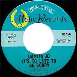 FLAC Damita Jo - It's To Late To Be Sorry / Please Don't Use My Name
