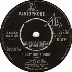 FLAC Adam Faith With The Roulettes - I Just Don't Know