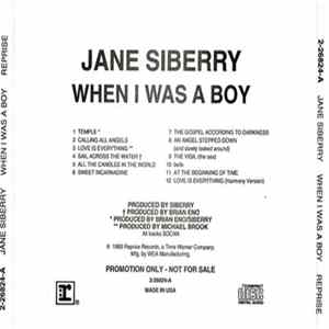 FLAC Jane Siberry - When I Was A Boy