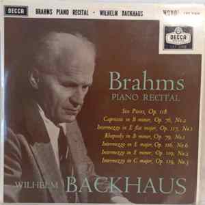 FLAC Brahms / Wilhelm Backhaus - Brahms Piano Recital