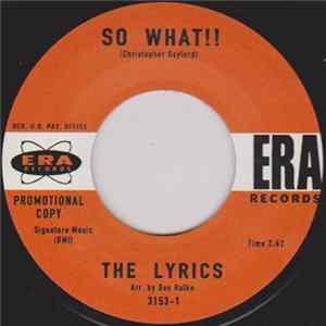 FLAC The Lyrics - So What!!