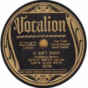 FLAC Stuff Smith And His Onyx Club Boys - It Ain't Right / Old Joe's Hittin' The Jug