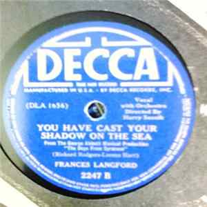 FLAC Frances Langford - Falling In Love With Love / You Have Cast Your Shadow On The Sea