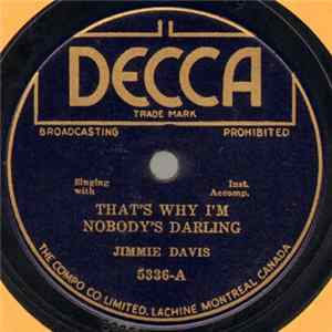 FLAC Jimmie Davis - That's Why I'm Nobody's Darling / Prairie Of Love