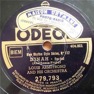FLAC Louis Armstrong And His Orchestra - Dinah / Chinatown My Chinatown