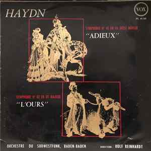 FLAC Haydn / Orchestre Du Südwestfunk, Baden-Baden, Rolf Reinhardt - Symphonie N° 45 "Adieux" • Symphonie N°82 "L'Ours"