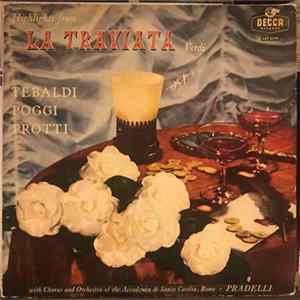 FLAC Verdi ; Tebaldi, Poggi, Protti , With Chorus And Orchestra Of The Accademia Di Santa Cecilia, Rome ● Pradelli - Highlights From La Traviata