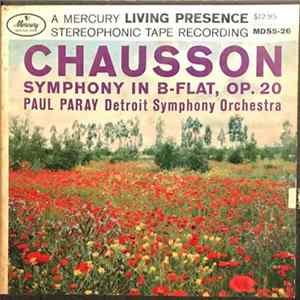 FLAC Chausson, Paul Paray, Detroit Symphony Orchestra - Symphony In B-Flat, Op. 20
