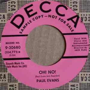 FLAC Paul Evans - Oh! No! / I Think About You All The Time
