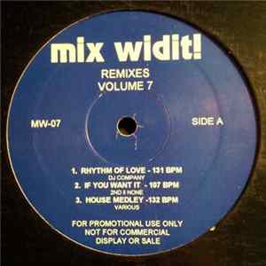 FLAC Various - Mix Widit! Remixes Volume 7
