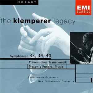 FLAC Otto Klemperer, Philharmonia Orchestra - Mozart Symphonien 33,34,40