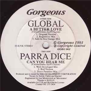 FLAC Global / Parra Dice - A Better Love / Can You Hear Me