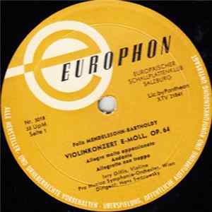 FLAC Felix Mendelssohn-Bartholdy / Peter Iljitsch Tschaikowsky - Violinkonzert E-Moll, Op. 64 / Violinkonzert D-Dur, Op. 35