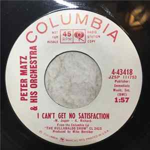 FLAC Peter Matz Orchestra - I Can't Get No Satisfaction/What The World Needs Now Is Love