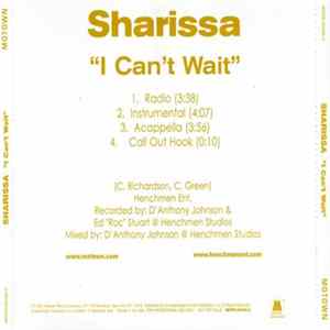 FLAC Sharissa - I Can't Wait
