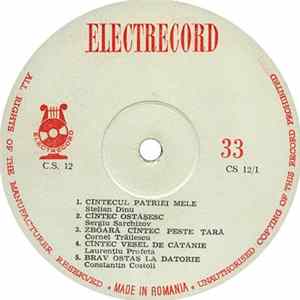 FLAC Unknown Artist - Cîntecul Patriei Mele