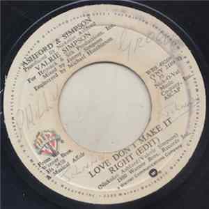 FLAC Ashford & Simpson - Love Don't Make It Right / Finally Got To Me