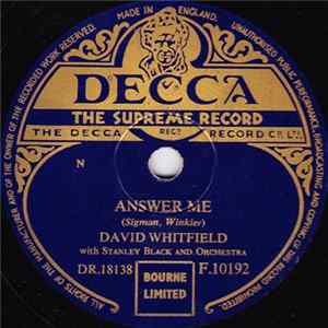 FLAC David Whitfield - Answer Me / Dance, Gipsy, Dance