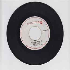 FLAC Don Henry , Lyn Taitt And The Jets - As Long As I Live / Nothing For Nothing