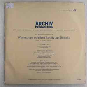 FLAC Saltire Singers, Henry Purcell - 2 Anthems; 5 Secular Songs