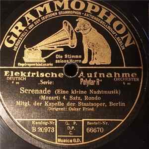 FLAC Mitgl. Der Kapelle Der Staatsoper, Berlin - Serenade (Eine Kleine Nachtmusik)
